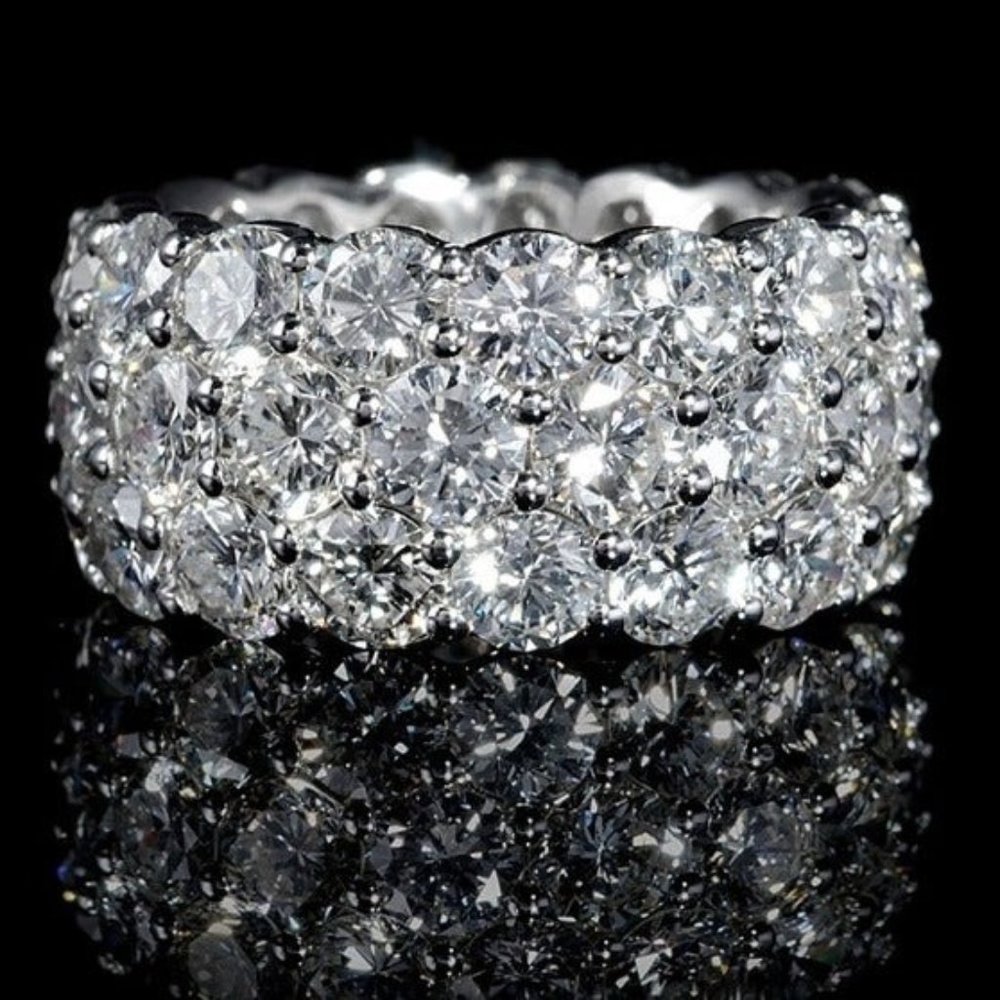 Multi Layer Cubic Zircon RIng